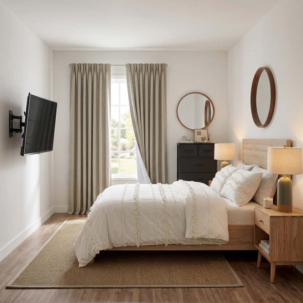 Japandi Bedroom Under $1,000 — AI room design