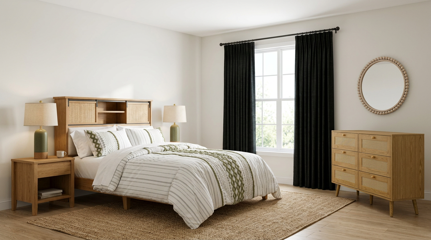 Boho Bedroom Under $1,000 — AI room design